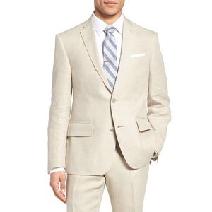 Nordstrom Beige Linen Blazer